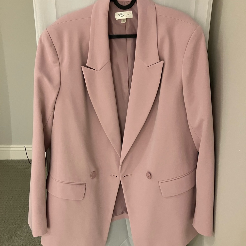 WORN ONCE 🌸Simon’s Oversized Double Breasted Pink Blazer